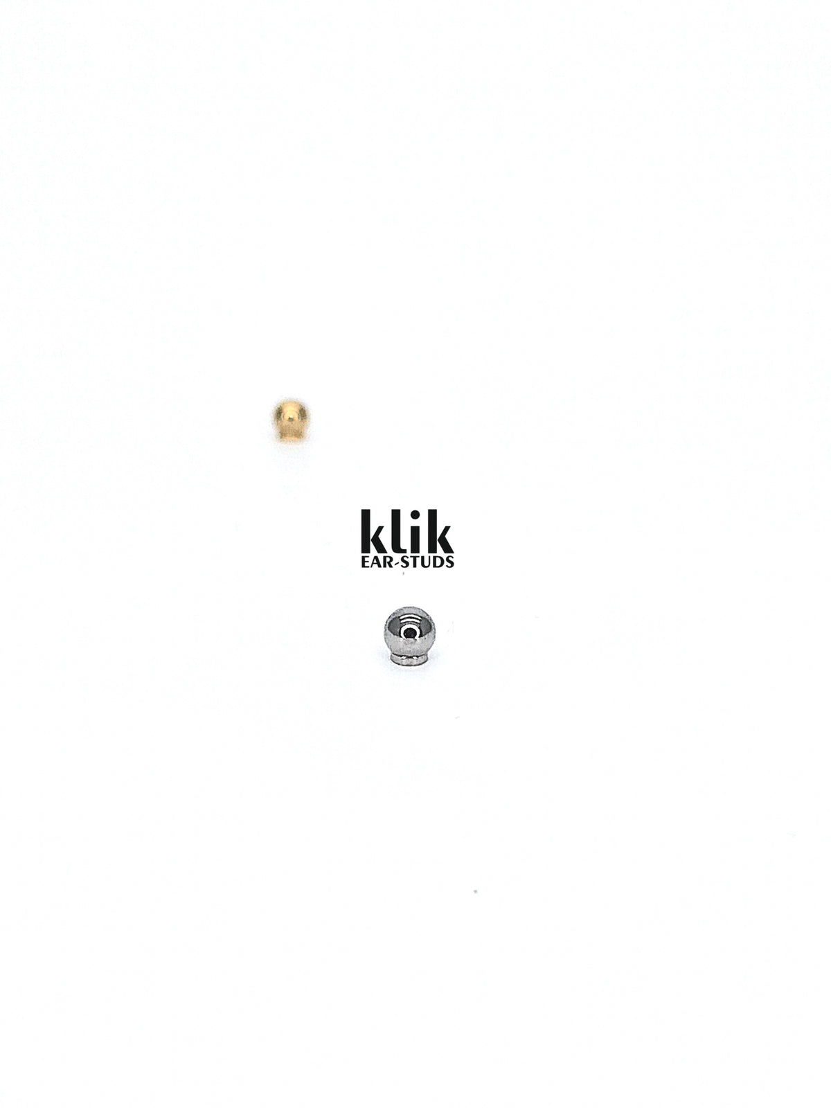 Ball clasp - (metal color: silver)